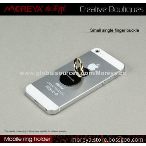 Finger Ring Holder for Smartphones, Sized 50 x 40 x 14mm, Zinc Alloy Material OEM Available